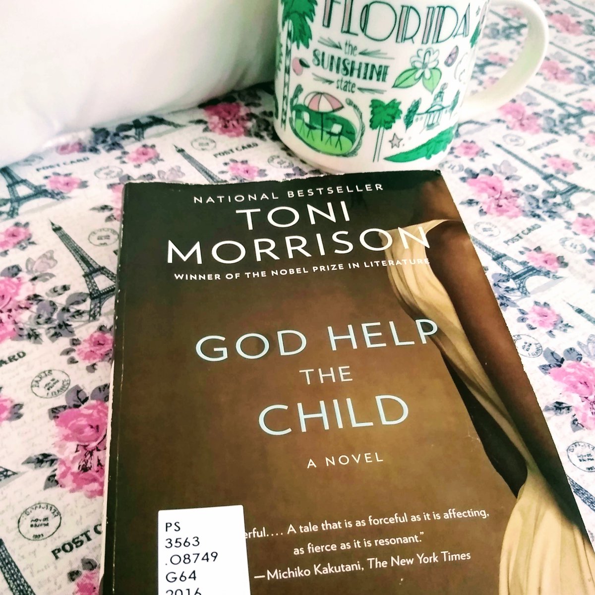 AnPantazopoulou's tweet photo. #GodHelptheChild a really affecting story, a truly inspiring book! Thanks @UFLibraryWest for my #libwestblinddate. Can we get more blind dates like that (even if it isn't Valentine's Day)? #bookworm https://t.co/WCHRvY0GWk