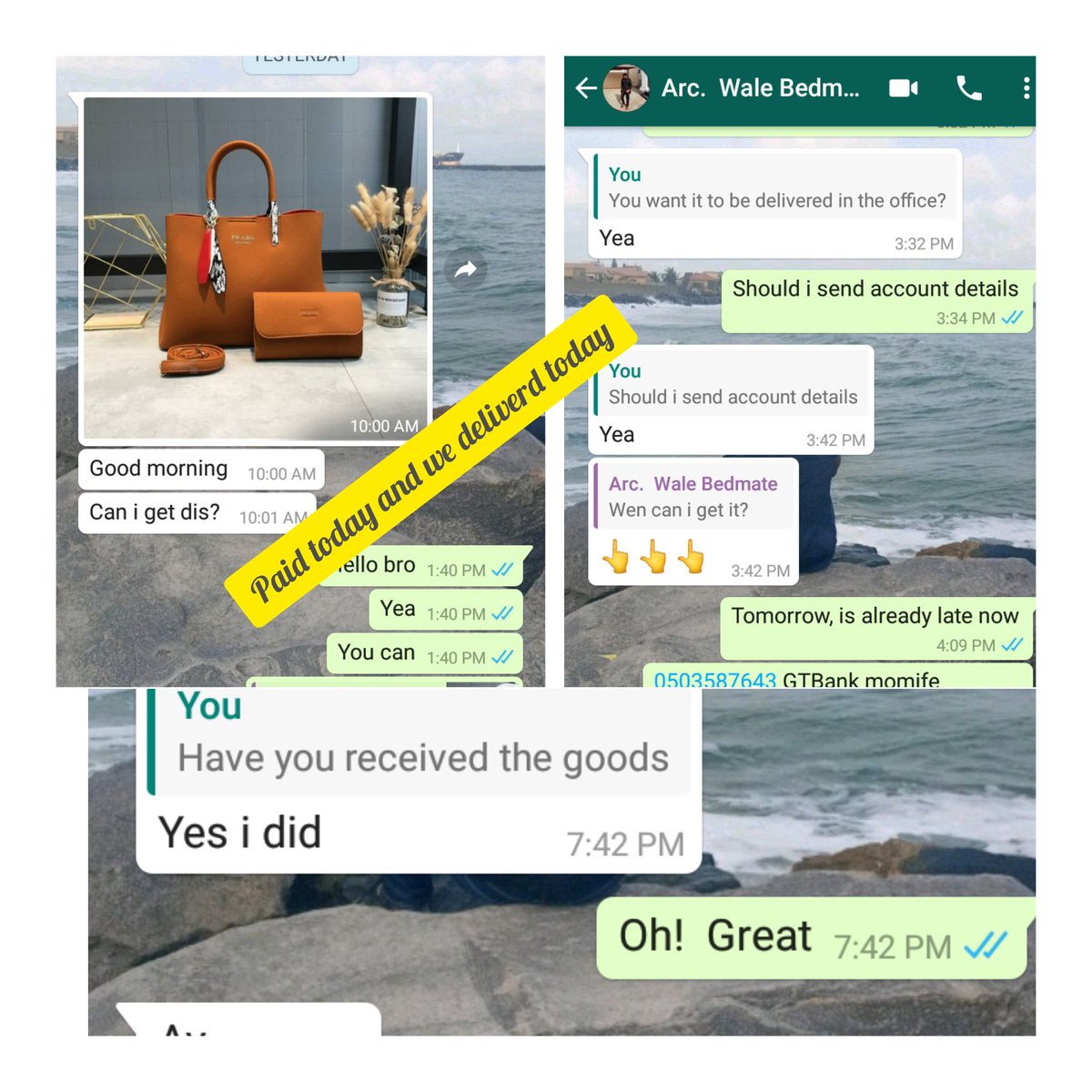 Goodstuffng1's tweet photo. #feedback
#customersatisfaction
#goodstuffng
Why not give us a trial, you will be so convinced. We don't joke with our customers cos we go out of our way to give them prompt delivery of thier paid products.
To order, kindly WhatsApp 09085492229. https://t.co/4KrSN2fRys