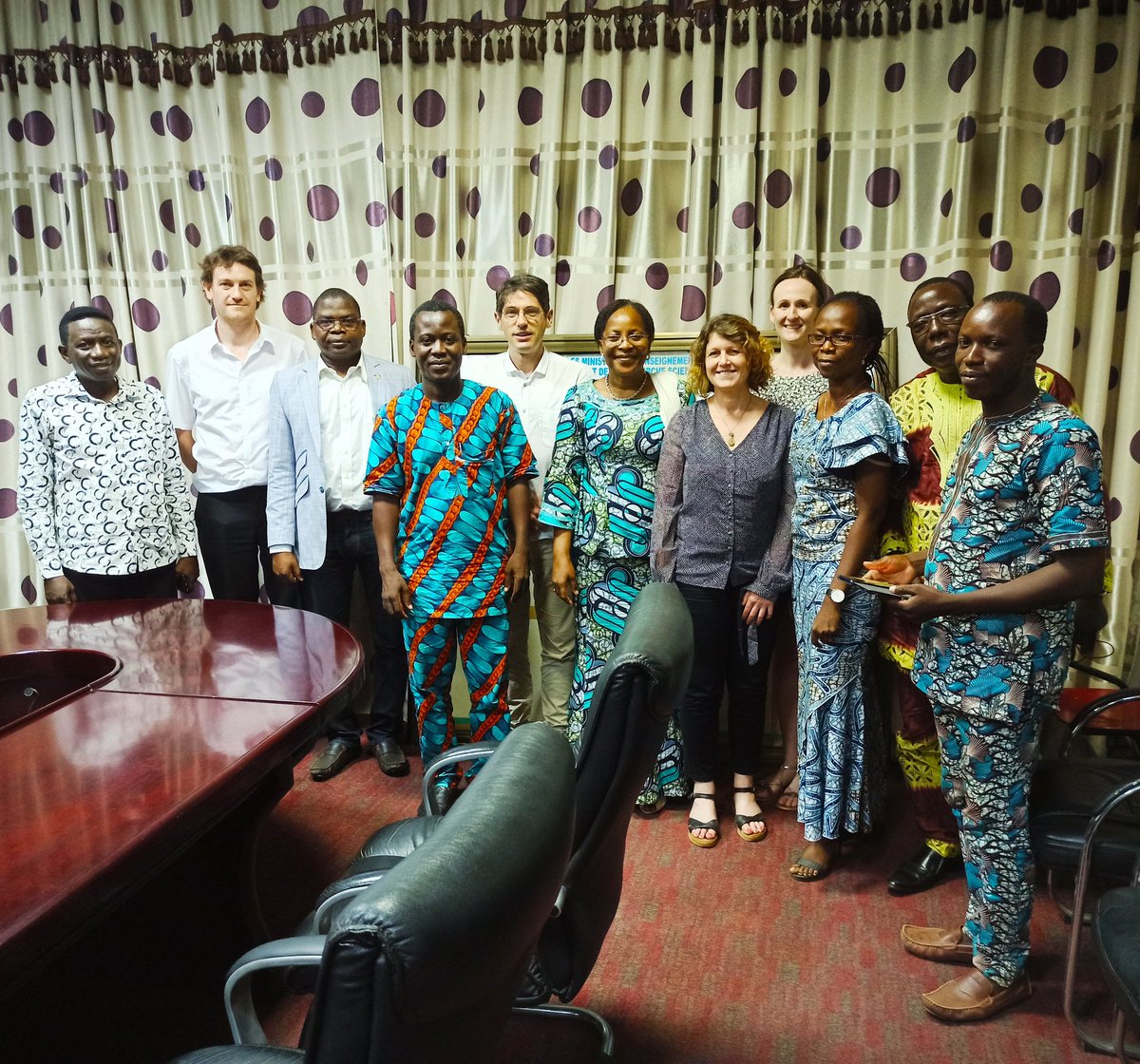 StephReynier's tweet photo. Lors de notre séjour à l'@uacbenin dans le cadre du projet Adesfa, nous avons rencontré et échangé avec la ministre de l'enseignement supérieur du Bénin Éléonore Yayi Ladekan @gouvbenin @Univ_St_Etienne https://t.co/NQsLPjfLvS