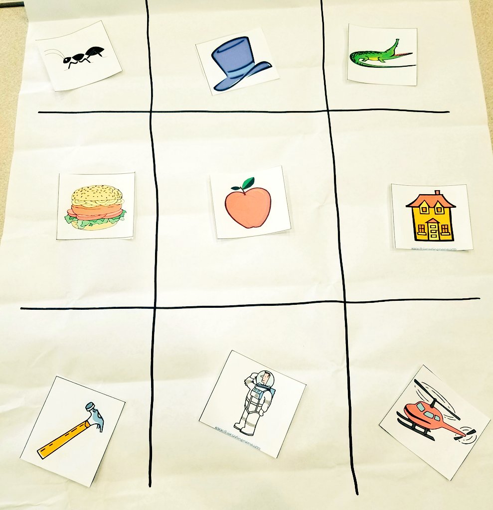 SFoxEd's tweet photo. A little reading readiness Tic-Tac-Toe with the TAs from Melrose and Lawn @JSDNews #XvsO #AvsH @BasecampNE https://t.co/fkiwVgt23L