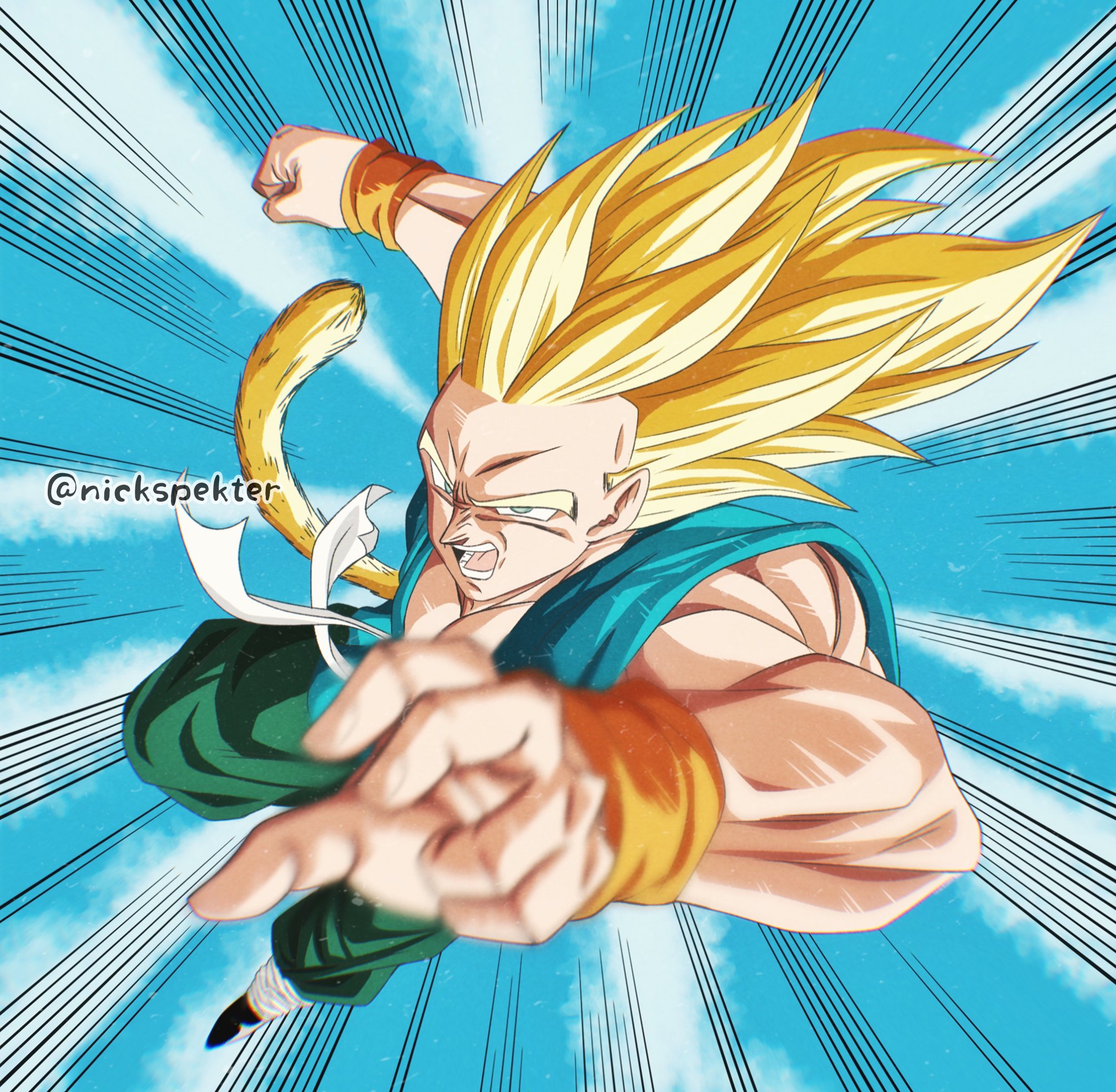 Goku Super Saiyan By: @Nickspekter