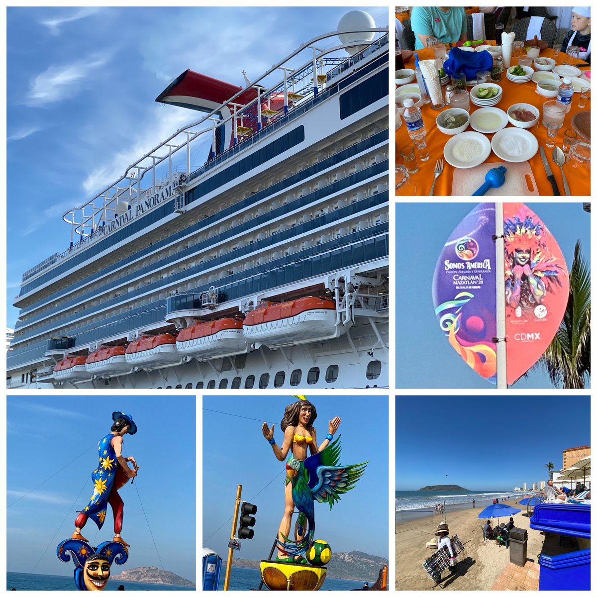 VoltVacations1's tweet photo. @CarnivalCruise panorama @MazatlanVisit soaking up the mazatlan sun and a few #margaritas while making six types of salsa at @salsaandsalsa during #mardigras https://t.co/fFbZ4ApqU2