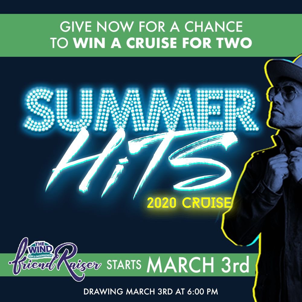 Auto entry when you make your FriendRaiser gift at TheWind.radio