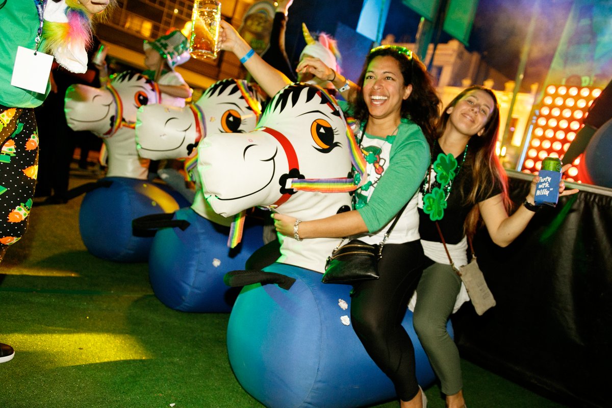 SDBlockParties's tweet image. Let the Shenanigans begin... test your luck in a series of FREE competitive games at #ShamROCK on Saturday, 3/14 from 2PM-MID!☘️

We’ve got Magical Chairs, Unicorn Races, the Rainbow Streamer Relay and more: bit.ly/ShamROCK2020