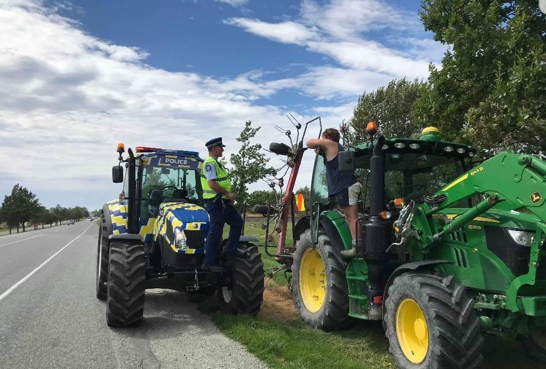 NZ police has created a department focused on safe tractor use on roads. Focusing in correct equipment signage and max speed levels of tractors.