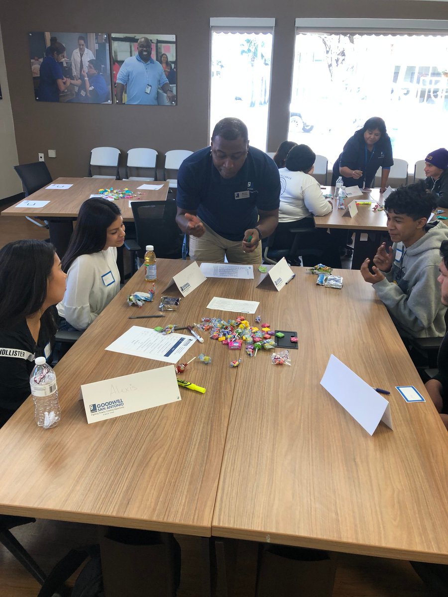 NicoleEEsparza's tweet photo. Mr. Chavez's @EISDMemorialHS @EISD_CTE Business scholars visit @goodwillsa during #SAWorks Job Shadow Day! Thank you for hosting our @EISDofSA scholars! #EdgewoodProud #EdgewoodUnited #DetailsMatter https://t.co/zzkRcPK4UI