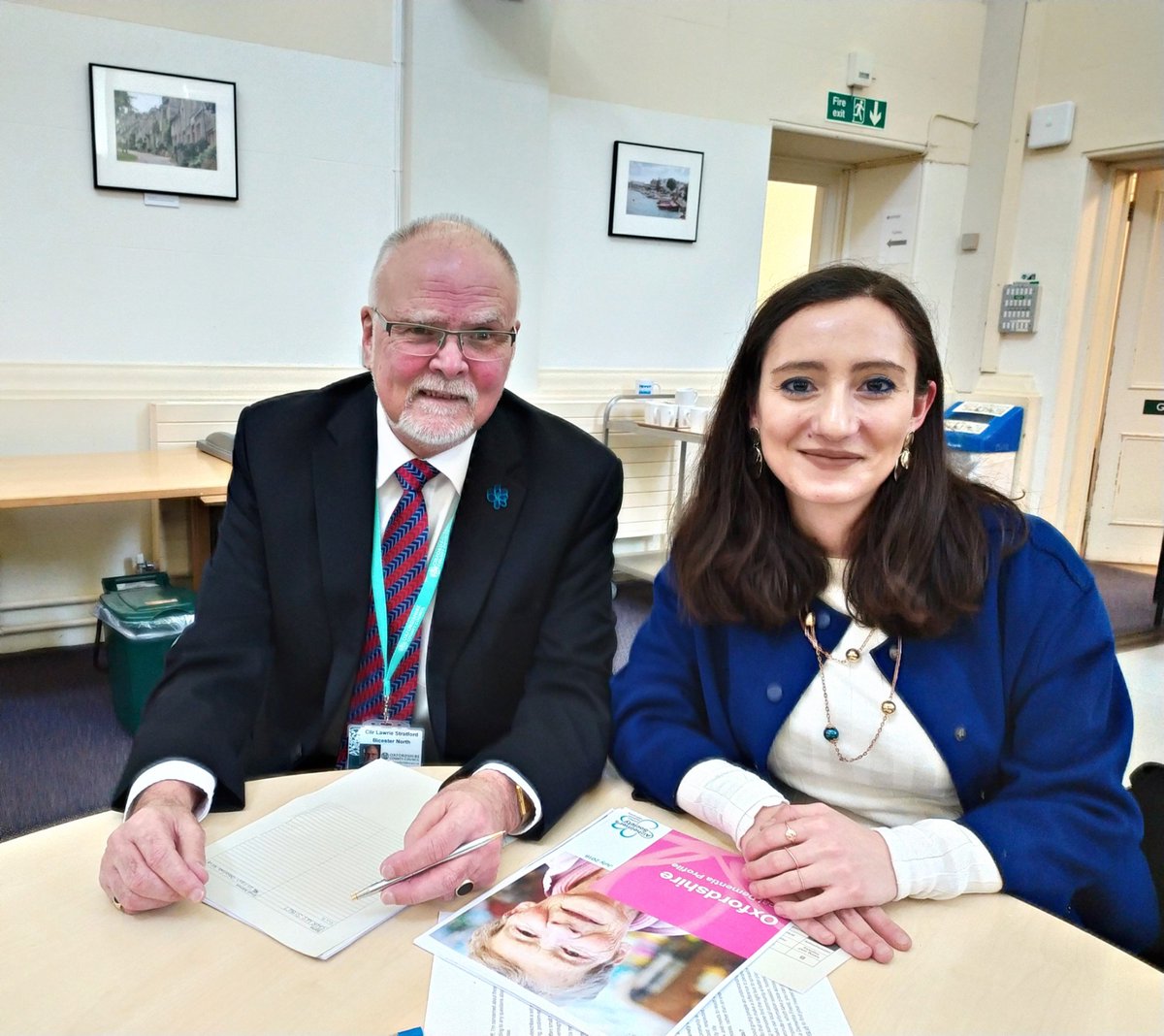 Thank you to both @ianhudspeth & Cllr Stratford for discussing how @OxfordshireCC can improve the lives of people with #dementia. It's amazing to see the council taking action to become more dementia friendly. We can #FixDementiaCare!