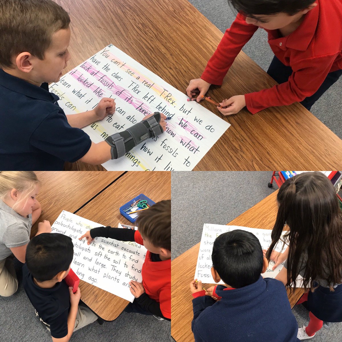 syd_sgarcia's tweet photo. Working collaboratively to identify the main idea and details of a paragraph. #shineAVID #SHINEhays @HaysSTEAMshines https://t.co/R1PGGApNZm