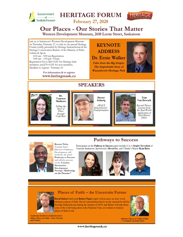 @KnowhistoryCDN's Tom Van Dewark is presenting on Ethics and Oral history this Thursday at the <a href="/HeritageSK/">HeritageSK</a> Heritage Forum in #Saskatoon!