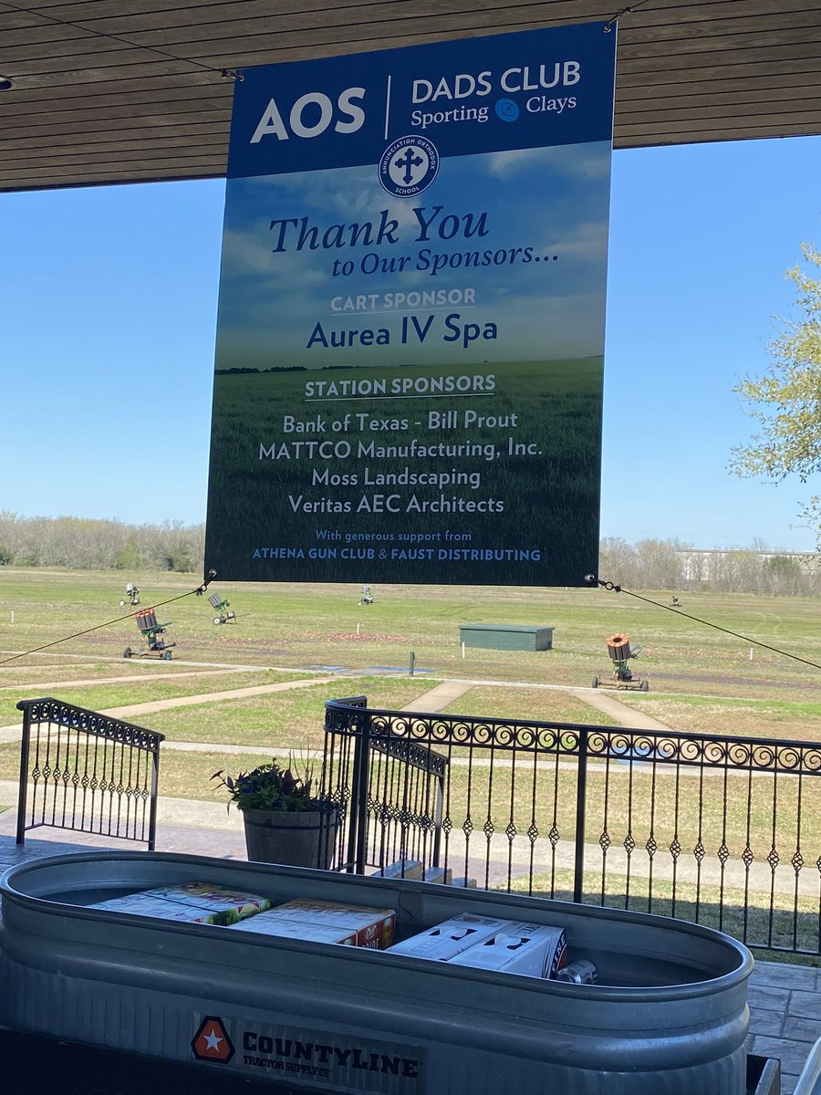 AureaIVSpa's tweet photo. Proud sponsor of #AOS Dad’s Club Sporting Clays tournament today! https://t.co/dvQ6WQDyiJ