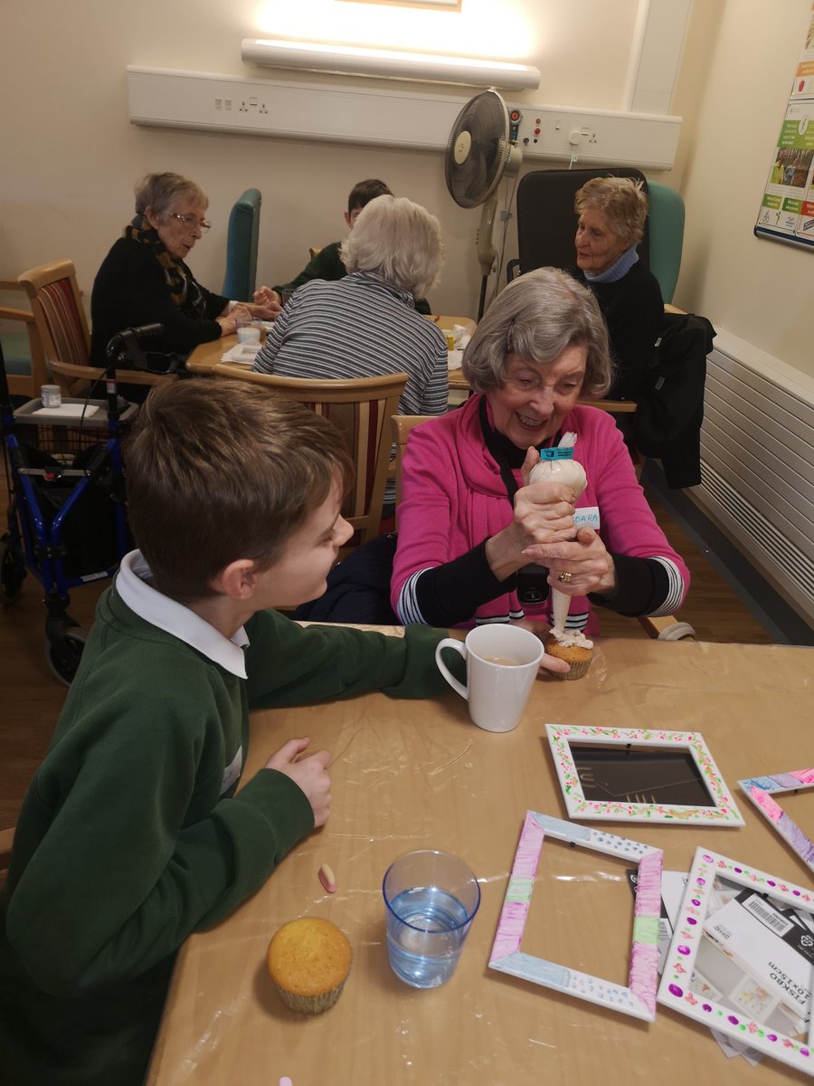 OwlsAcorns's tweet photo. What a fantastic morning at monnowvale. It was great to welcome back @osbastonciw to our owls and acorns group and a special appearance from lucie our therapy dog @Intergen_ageuk @BGIntergen @JudithPagetCEO https://t.co/Y3LyW5Vtfs
