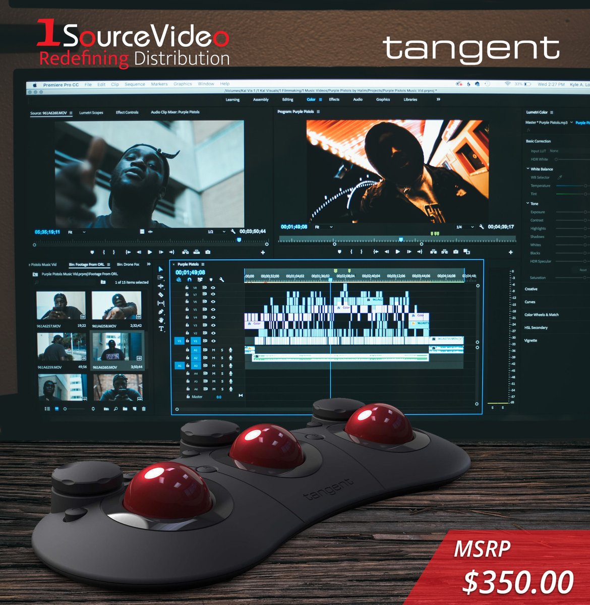 1sourcevideo's tweet photo. Color correct and grade with speed and precision using the Ripple Color Correction Panel from Tangent! #Tangent #1SourceVideo #Ripple #DaVinciResolve #colorcorrection #RedefiningDistribution #BHPhotoVideo #VP4L #LunchboxAudio #ProFlixSales #MotionMedia #Adorama https://t.co/OE9dxbz4wv
