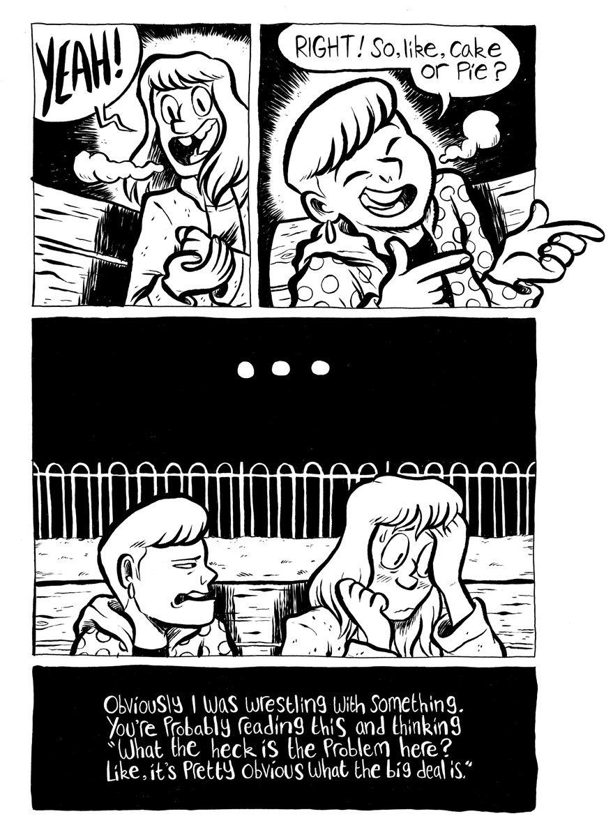 (Part 2 of 2)

The metaphors here are crude and overly simplified, but this exchange, silly as it is, really helped me at the time.
And me and @IzziWard (who features in this comic) still quote it to this day

So yeah!
Glad I got to finally post this in some form haha 