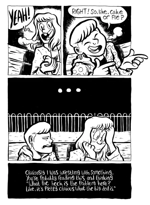 (Part 2 of 2)

The metaphors here are crude and overly simplified, but this exchange, silly as it is, really helped me at the time.
And me and @IzziWard (who features in this comic) still quote it to this day

So yeah!
Glad I got to finally post this in some form haha 