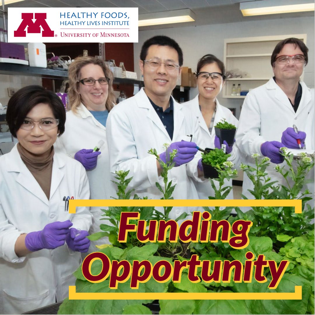 umnHFHL's tweet photo. We have funding opportunities for students and faculty!
The Healthy Foods, Healthy Lives Institute is Requesting Proposals for its Spring 2020 Grants Cycle.  Follow the link to learn more and apply:
https://t.co/ku3Pi5ZAPY https://t.co/hsIs4dI7ws