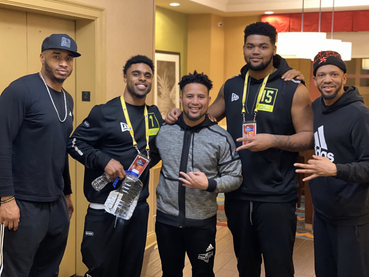 TFordFSP's tweet photo. Locked and loaded at the @NFL Combine! Our boys are ready to rock! #TeamFSP #FSPDraftClass2020 #TheProgram #Levels https://t.co/mjrfnpdRel