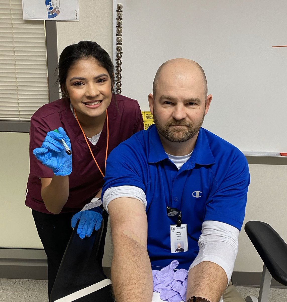 HCTCMarc's tweet photo. Ms. DeLeon got the first stick of 2020. Great job. Only 24 more. https://t.co/tdVLu1aRgV