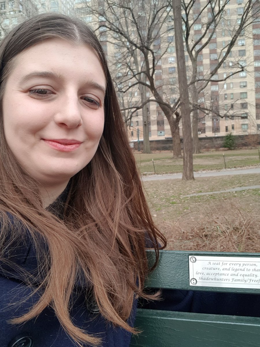 Bellalinin's tweet photo. I found it. Shadowhunters bench #Shadowhunters #CentralPark #NewYork https://t.co/RgUSYLKcux