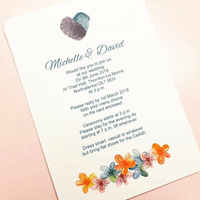 SuePixieSimpson's tweet photo. A rainbow of watercolour flowers adorn this beautiful custom made invitation https://t.co/WhAMyg4A88 https://t.co/cnYp7QqR0i