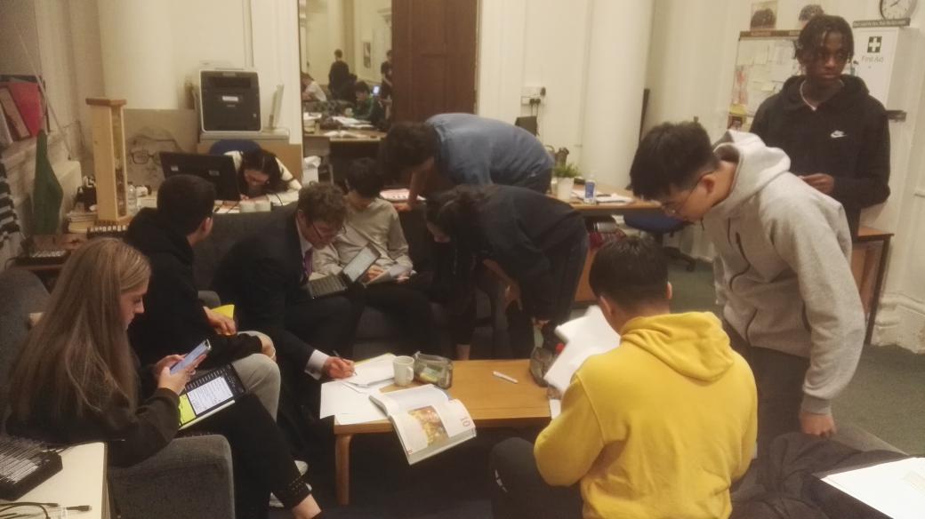 ppcallenhouse's tweet photo. Champions League footy, pancake feast, maths workshop and prep for house debating semi final tomorrow. #boardinglife https://t.co/3SKVFPTGM7