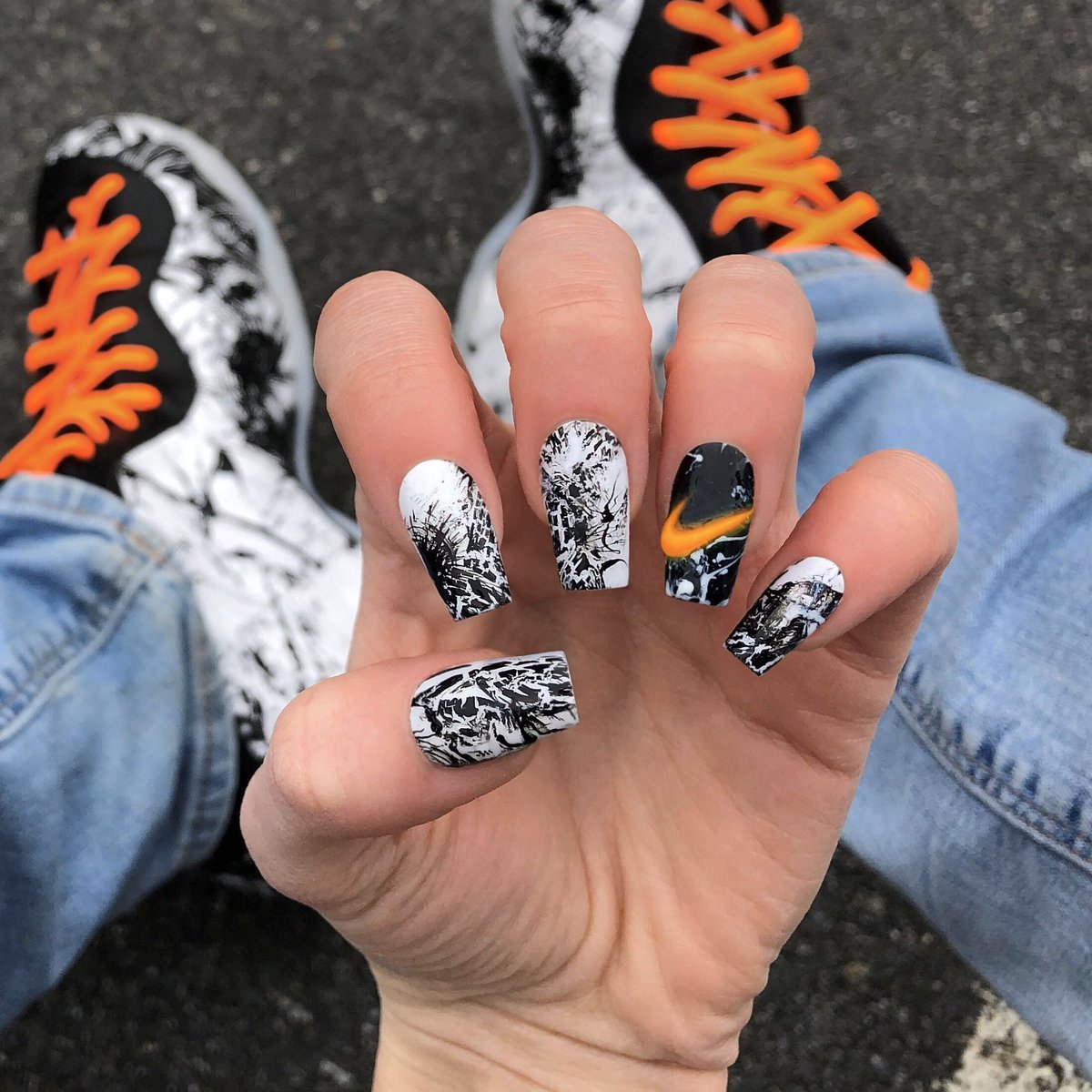 Keelholte Ambassade Geestig Nailedbyceline on Twitter: "Shattered backboard foamposite @Nike nails  #nailedbyceline 🌪 https://t.co/UPvSph4tb5" / Twitter