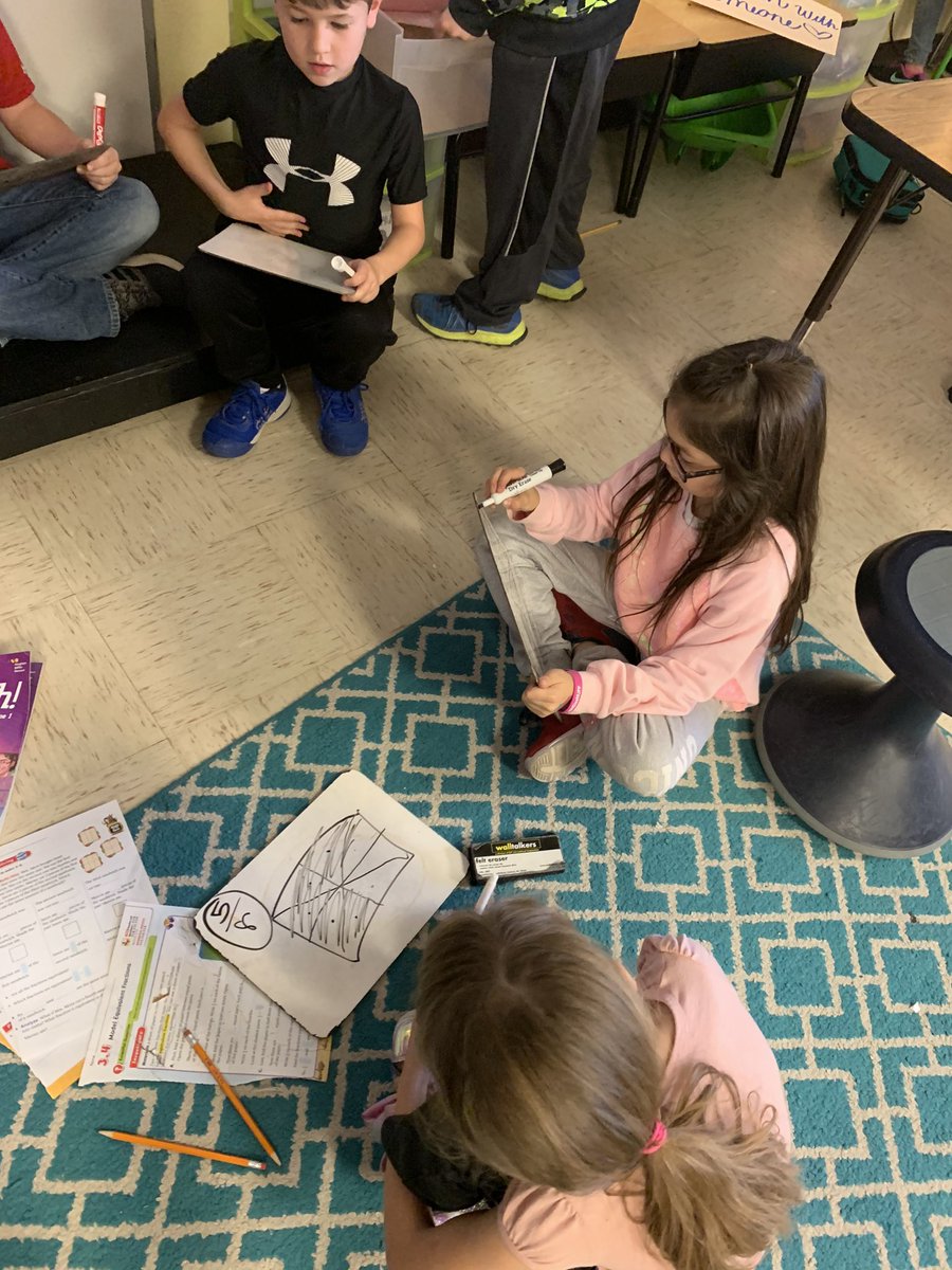 kgraham3rd's tweet photo. It takes TEAM work to figure out which fractions are equivalent! Our class is made up of great teams! #thinkbiglisd #thinkbigkwe @LampasasKWE https://t.co/535b0xBvFs