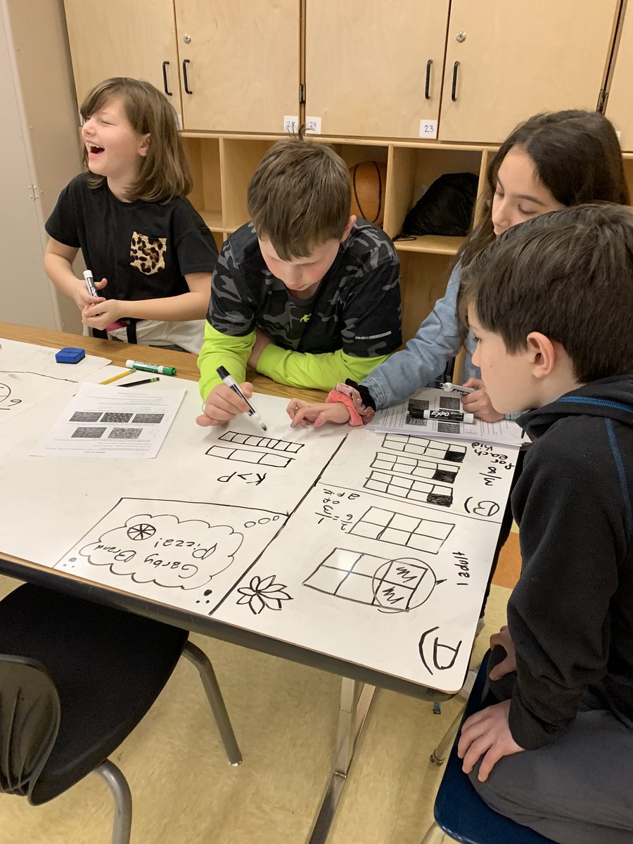 garbyclass's tweet photo. Pizza fraction problem with our math groups today https://t.co/eNKffMZqkv