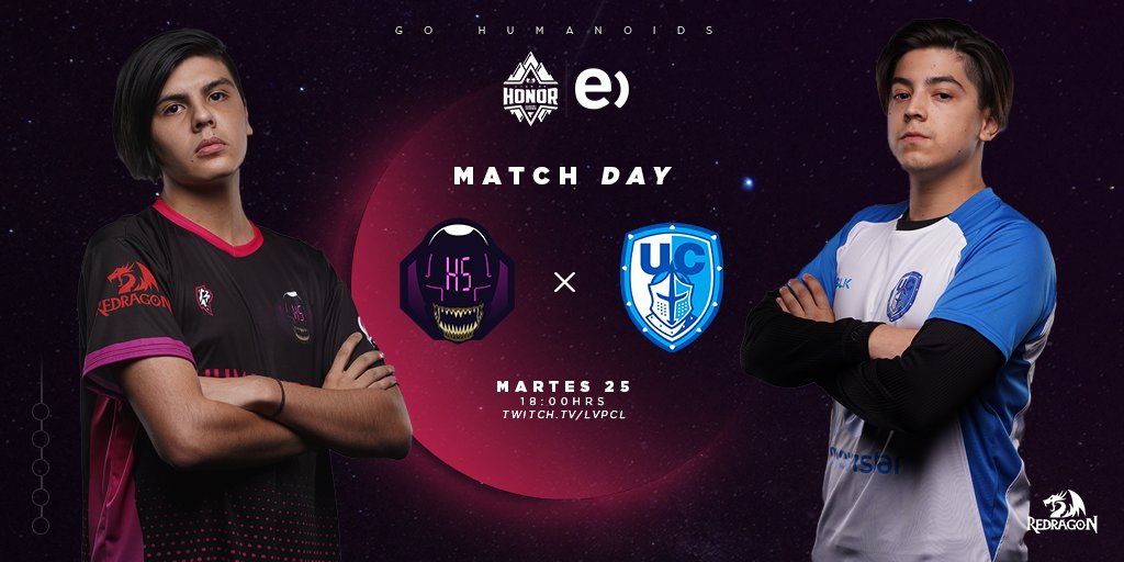 Humanoids_5's tweet photo. El día de hoy vamos con todo en contra de @CatolicaEsports
¡Sin rendirse ni retroceder! 👽
Transmisión📺: https://t.co/J2fkbkqWsq
#GoH5 #BeHumanoid 🛸 @RedragonCL https://t.co/LF06ZqCIZS
