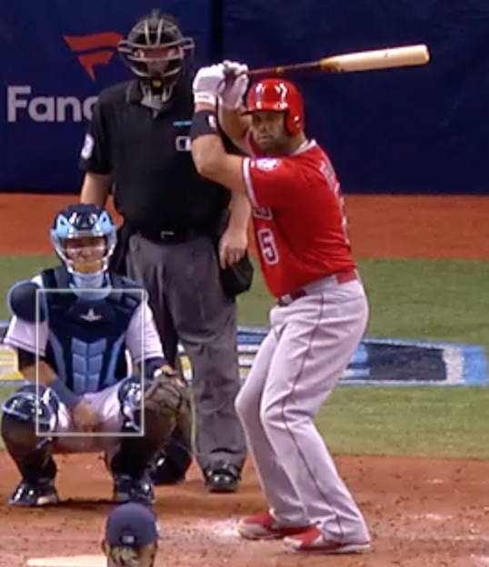 AlexFast8's tweet photo. Looks like a new stance for Pujols coming in to '20. 

2019 on left, spring training on right. https://t.co/3nwy7u1C0G