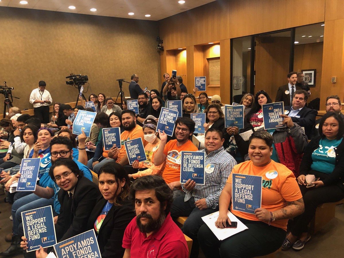 houston_leads's tweet photo. Today we are fighting for all of the people facing deportation in Harris County! We are ready to testify and win ✊🏽#Representation4All #RepresentHTX https://t.co/IbGiKUQK19