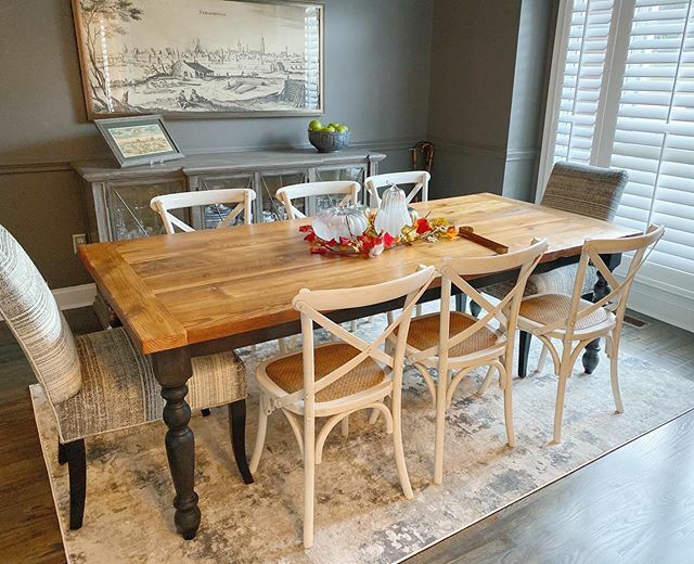 Take a look at this beauty! This is our French Farm table with a painted base in one of our customers homes.  We wanted to take this opportunity to invite any of you who have a Sons of Sawdust piece in your home to post a picture of it and tag us!  We wi… ift.tt/2SXZ81t