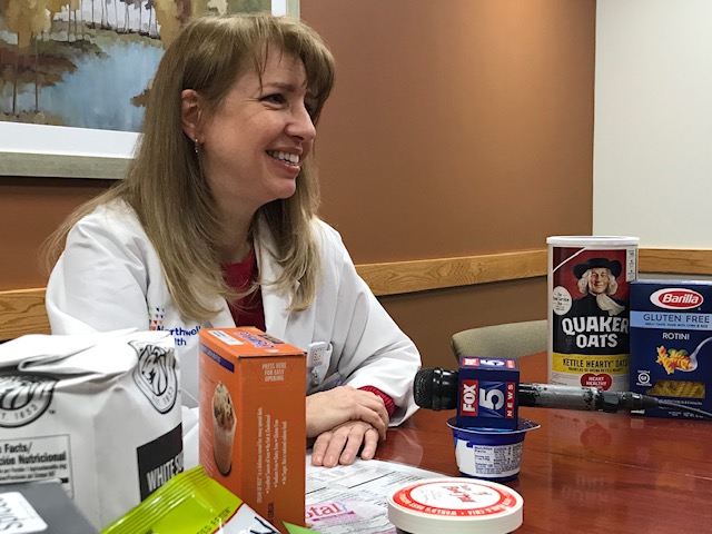 Andrea4PR's tweet photo. Stephanie Schiff, RD @HuntingtonHosp @Northwell_Life speaking to @fox5ny about nutrition labels between the @Barilla rotini and @Quaker oats #health #food #eat #well #tellme #story #RD #nutritionist #northwell #care https://t.co/GlOXmSXyw2