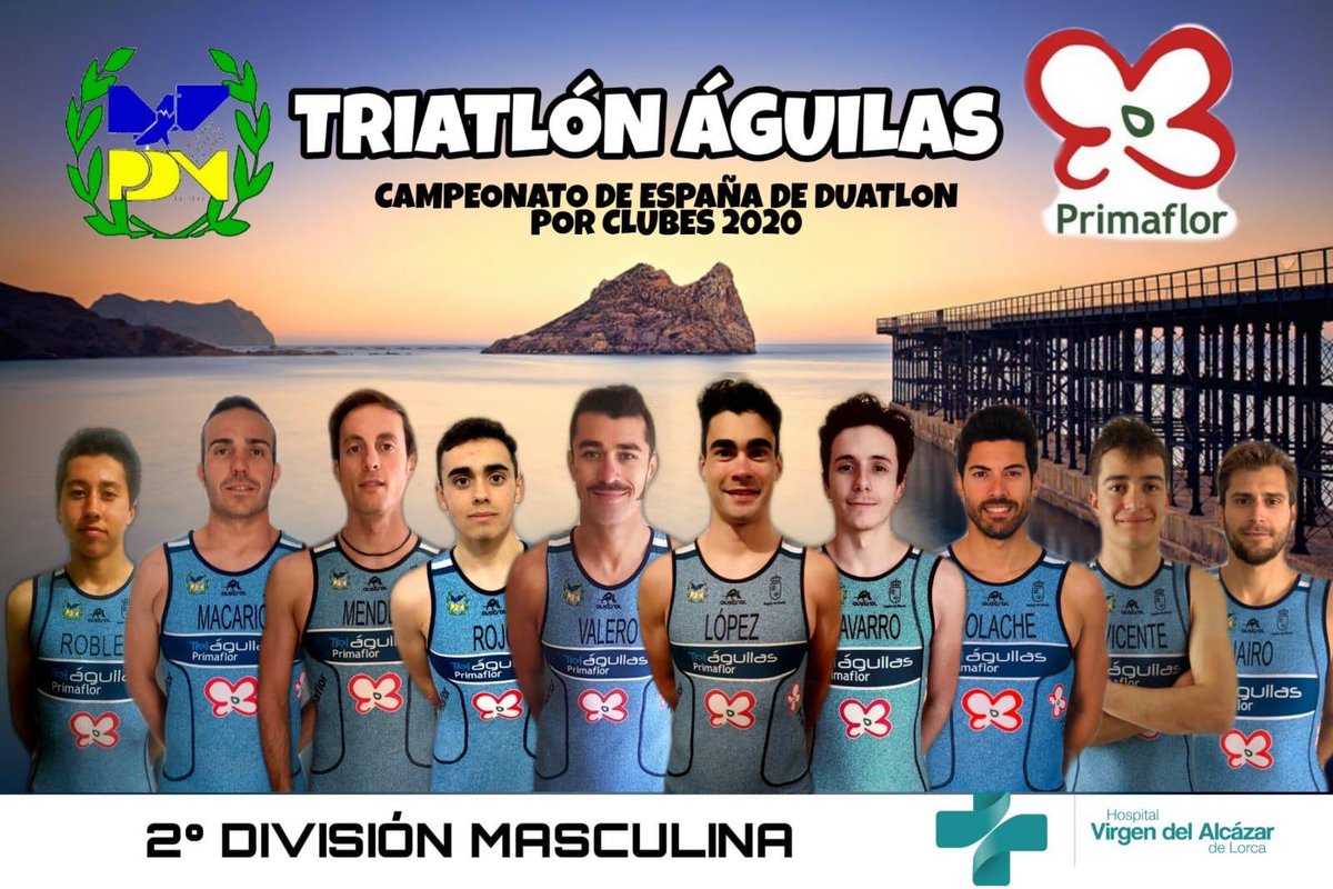 Nuestro equipo masculino preparado para desembarcar en la segunda división de la Liga Nacional de Clubes que se celebra este sábado en Alcobendas

#Triáguilas💙 #triaguilasprimaflor #fetrialcobendas @Primaflor #hospitalvirgendelalcazar