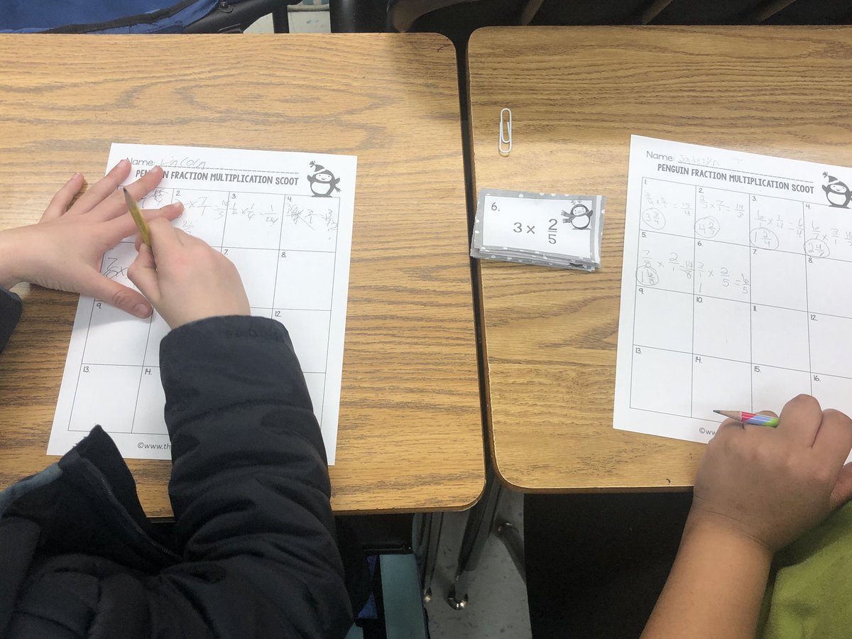 mrsgrimaldi3's tweet photo. Scoot scoot!! Brushing up on our fraction multiplication with a scoot 🙌🏼 #wcpassport #swcpassport https://t.co/C5nzFOta98