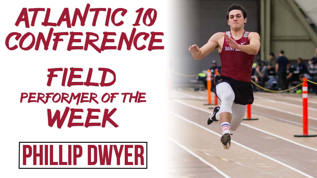SJUHawks_MTXC's tweet photo. Congratulations to ✌️ of our Hawks for earning #A10ITF weekly honors - senior Joey Angelina (Track Performer of the Week) and junior Phillip Dwyer (Field Performer of the Week). Way to finish the regular season strong! 

Release: https://t.co/FsabufoXTL #THWND https://t.co/kMiPLHevUq