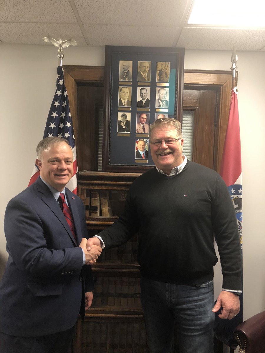 RustyMacLachlan's tweet photo. I officially filed as a candidate for the office of Greene County Commissioner Dist 1 today.   My good friend Shane Schoeler was the first to shake my hand.   Read more at https://t.co/f5oa1pGhty. https://t.co/JL9uViFrti