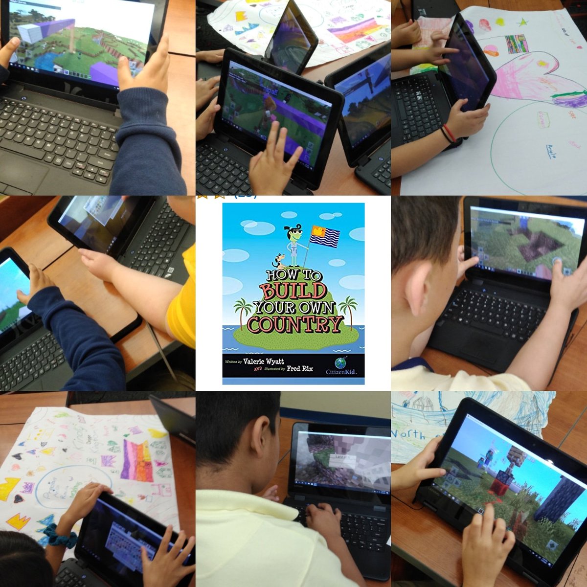 Pines Lakes Elementary rocks Minecraft Education...3rd graders creating their countries! #stembroward