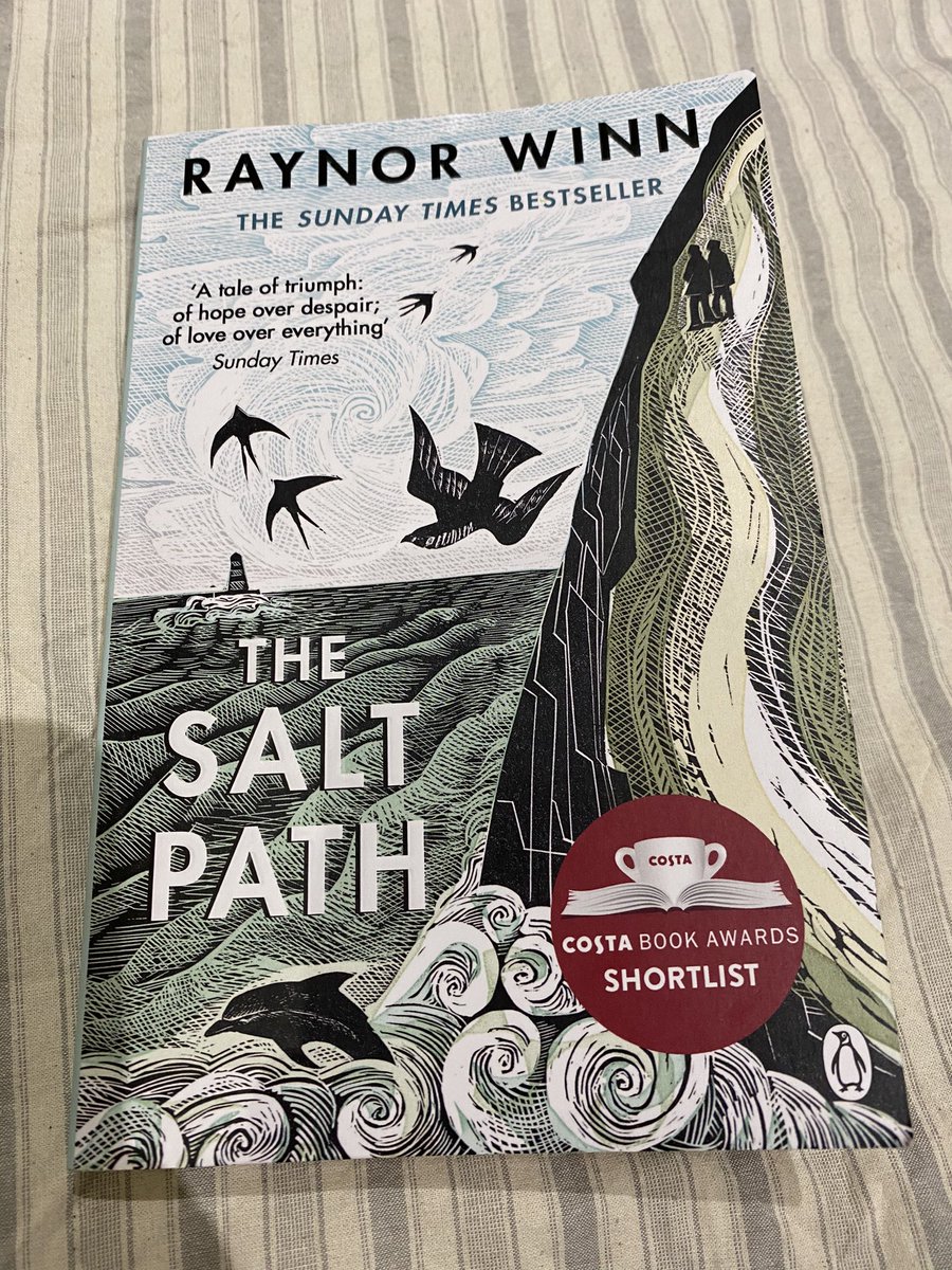 MyckalaJ's tweet photo. Just finished reading @raynor_winn’s The Salt Path. Once I started I couldn’t put it down. Wonderfully written and incredibly inspiring. Would highly recommend #BookReview #BookRecommendations https://t.co/8ICZPtvEKb