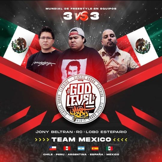 Ya tenemos al tercer equipo confirmado para la God Level 3 vs 3 
Conformando al Team Mexico🇲🇽 tenemos a: RC, Jony Beltran y Lobo Estepario

#GodLevel
#ViveElFree
#GodLevel3vs3