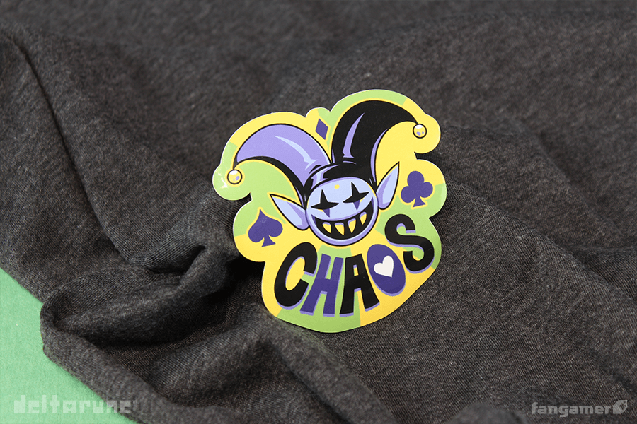 Fangamer's tweet photo. Jevil's head... well, revolves in our new Chaos Revolving keychain. Pick it up with the "World Revolving" shirt and save $2!

Available now: https://t.co/6Oz9GEWXgv https://t.co/d5f59YRjU9