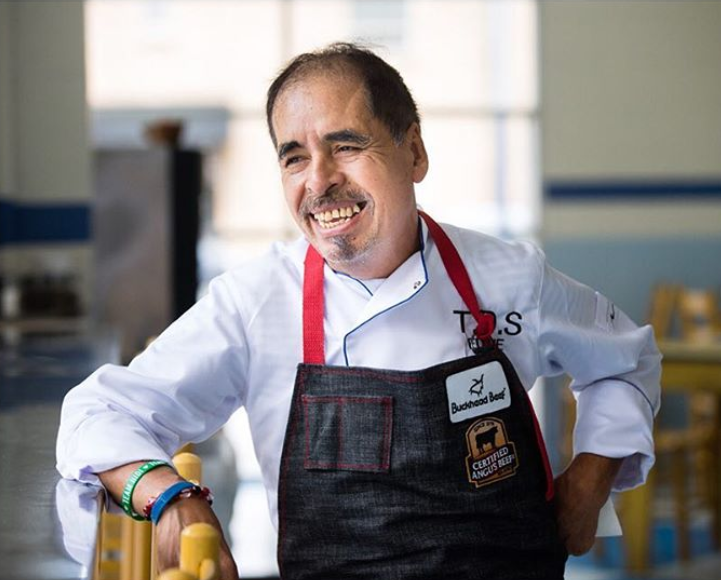 The man behind the magic…Taqueria del Sol's very own Chef Eddie Hernandez! 📷 <a href="/wanderinghome/">Elijah Nouvelage</a>