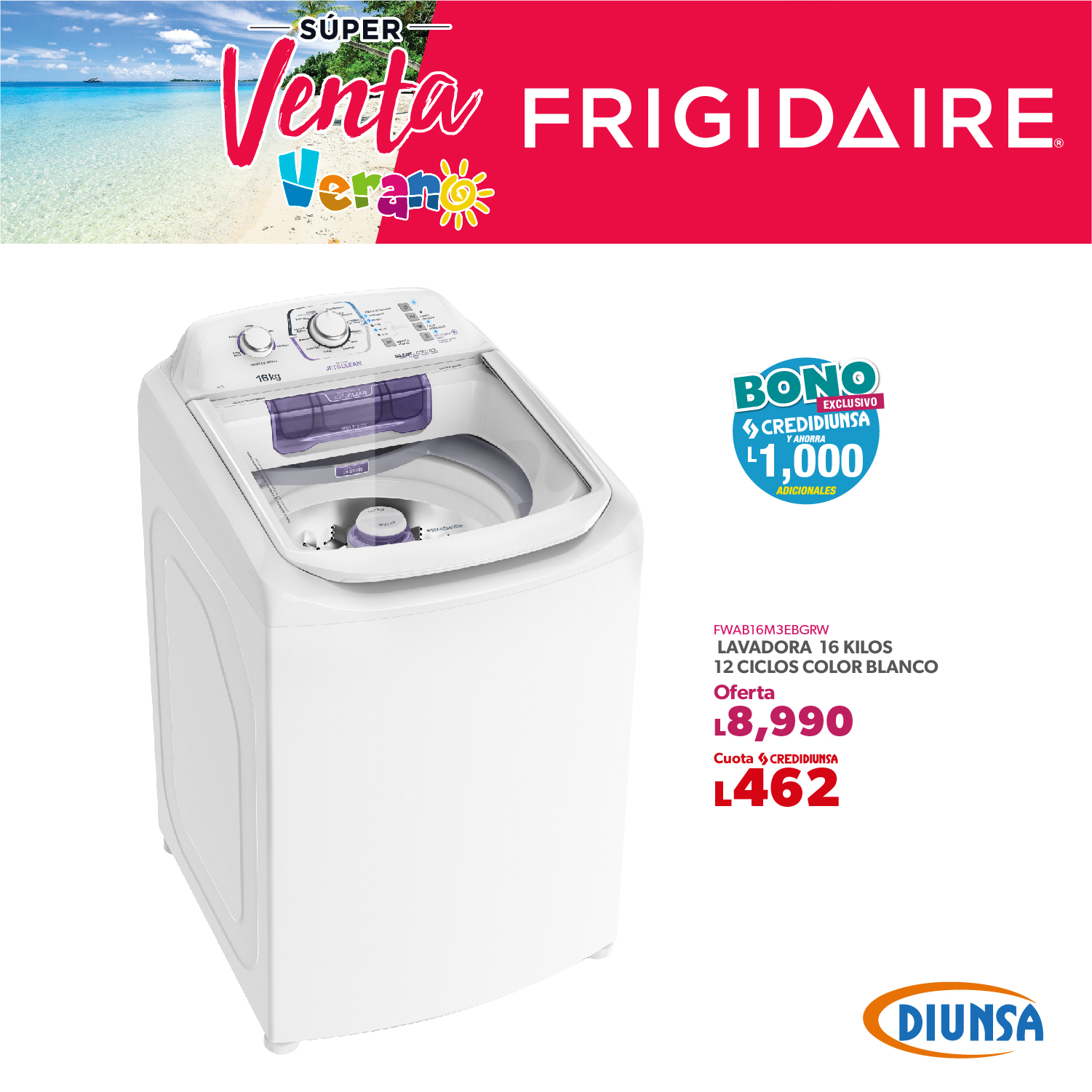 Diunsa on Twitter: "Lo mejor de @Frigidaire lo encuentras en nuestra súper  venta de verano ☀️🤩 https://t.co/V2Rlfbrrga" / Twitter