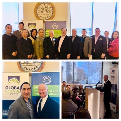 City of Aurora <a href="/AuroraGov/">City of Aurora, CO</a> <a href="/AuroraEDC/">Aurora EDC</a> Mayor Mike Coffman provided an update to #GlobalChamber® members including international activities, highlights and focus on 2020 #trade #export #immigration <a href="/camposcorner/">Jeffrey Campos</a> #Colorado