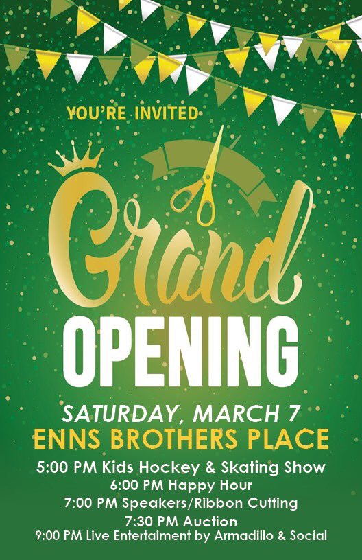 glennvercaigne6's tweet image. Come join us Sat Mar 7 at the all new Enns Brothers Place (Melita and Area Communiplex). Activities all day with Opening celebrations beginning at 7pm and Enns auction to follow! A social evening with live entertainment 9pm-1am. Come on out!!