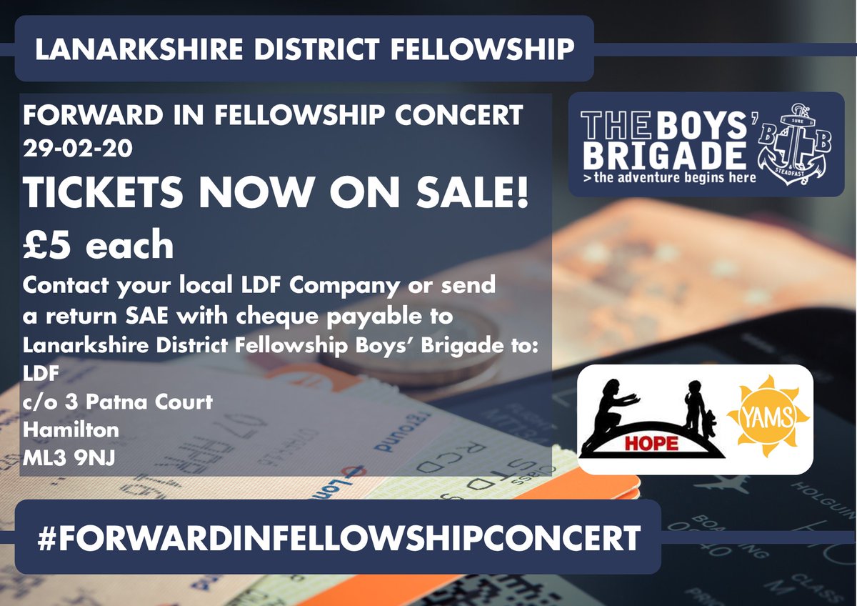 So you have your ticket to the #ForwardinFellowshipConcert on Saturday and now you are wondering where to park - here's a handy guide! Lots of spaces, but plan ahead, its going to be busy!
Don't have your ticket yet? Get in touch! #BoysBrigade