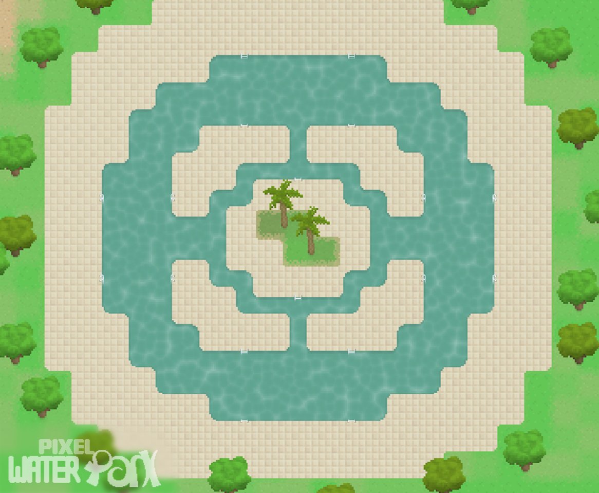 PixelWaterPark's tweet photo. You can make pools of all different shapes, sizes and styles with Pixel Water Park's building tools!

#IndieDev #PixelArt #PixelWaterPark 🌊 https://t.co/kMymPkelkG