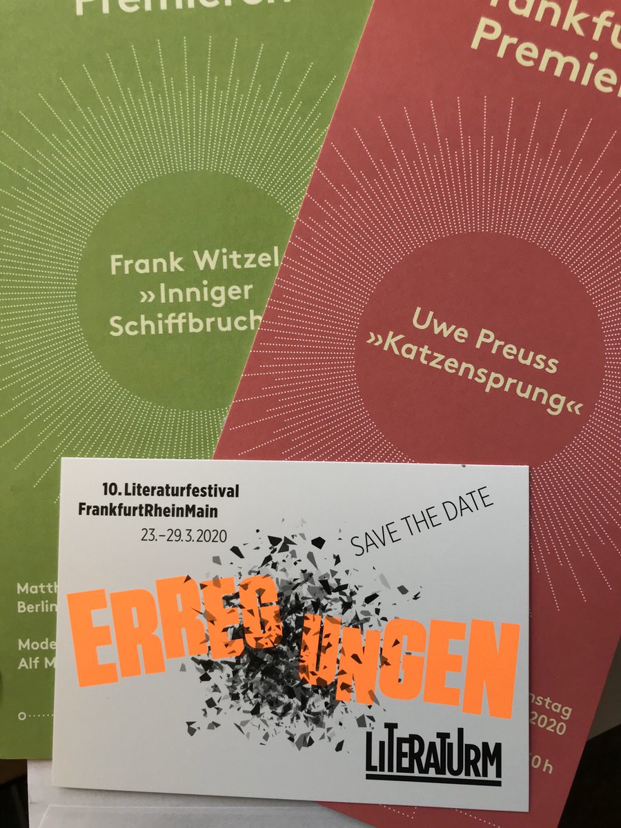 Literatur in Frankfurt - this City always reads! Thx @SonjaV25955029 @fraudiener @Wuesteneck @jonasnoackmusic @_s_fischer @matthesundseitz