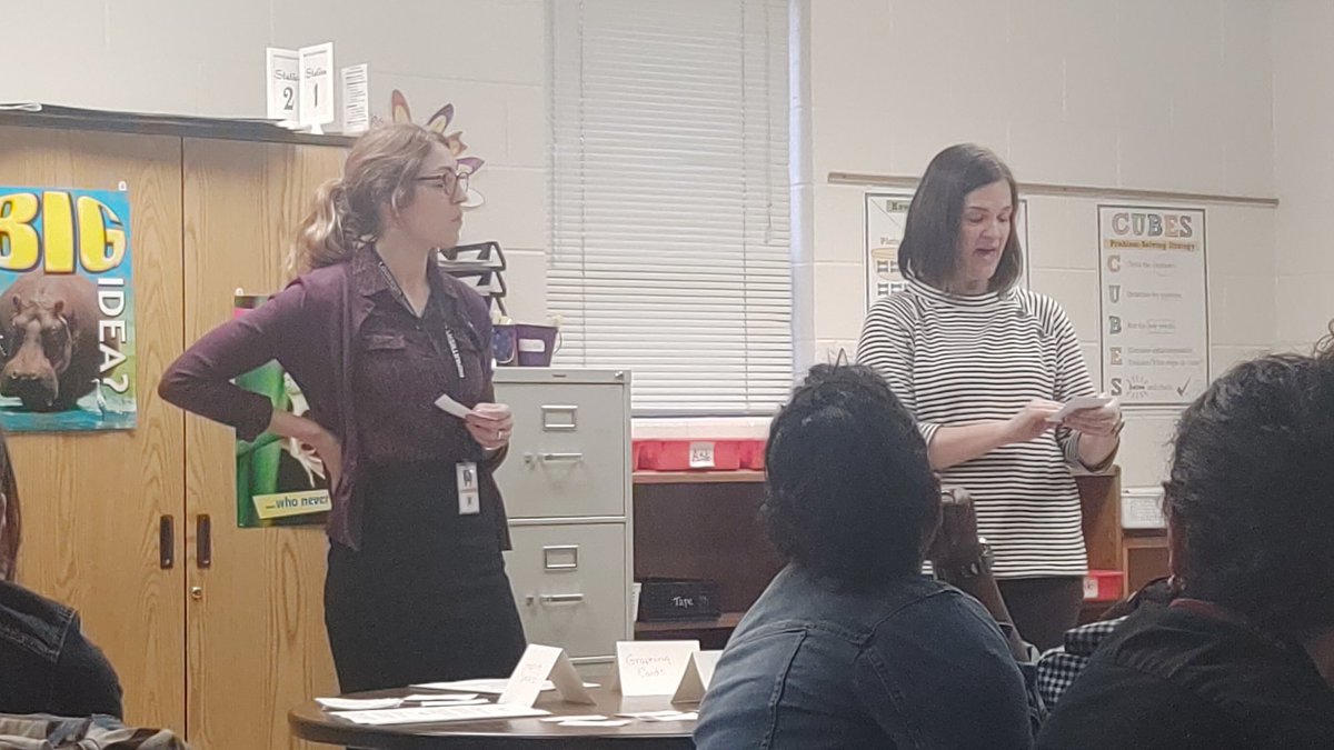 HeyMrM's tweet photo. Thank you @ErinMCraddock and @Mrsporada for sharing ideas and physical resources for our math department. We're better together, PLC's at work @SterlingMiddle1 #NumberSenseRoutines #SupportingELLs #SupportingSpEdSs https://t.co/psqS1uwmQS