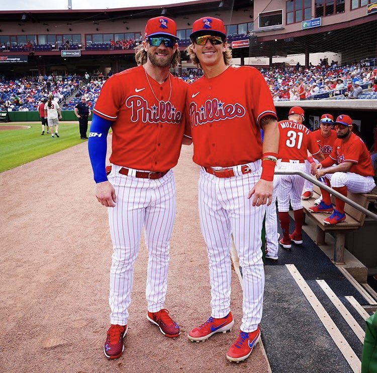 Bryce Harper Bryson Stott Hit Clutch Late Game Homers as Phillies Sweep  the Angels 97