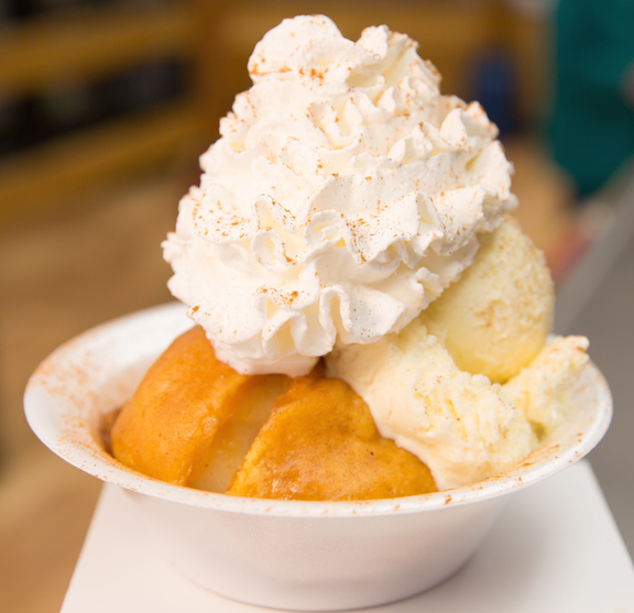 Apple dumpling ala mode from the bakery at Young's!